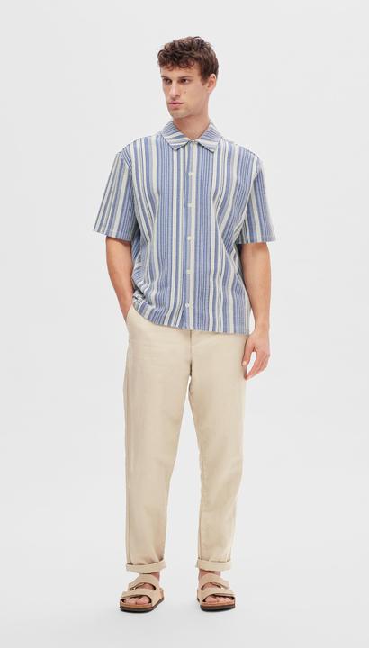 Produktbild Selected Gestreiftes Kurzarmhemd (L)