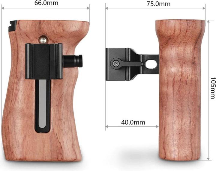 Immagine prodotto SmallRig Maniglia laterale in legno Univ (Impugnatura)