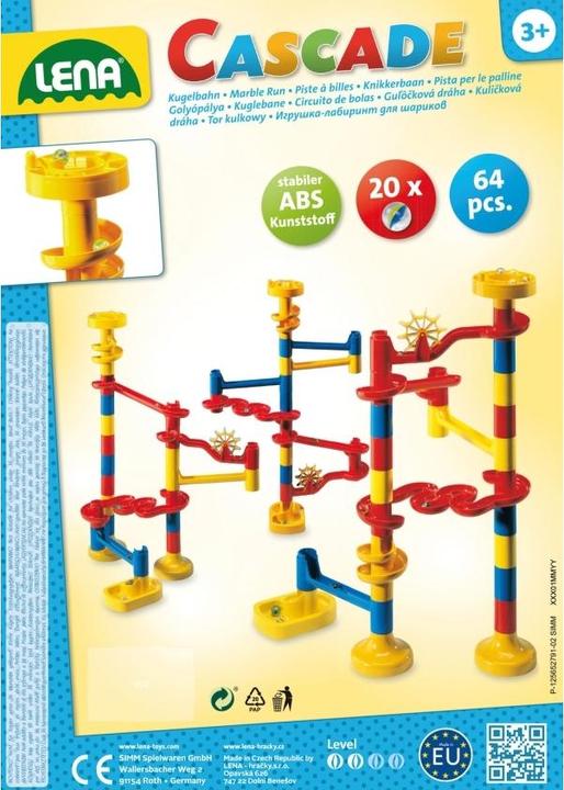 Actual product image Lena Cascade marble run KIGA 65279