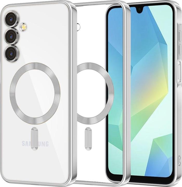 Produktbild Techsuit - Luxury Crystal MagSafe - Samsung Galaxy A16 4G / A16 5G - Silver (Samsung Galaxy A16, Samsung Galaxy A16 5G)