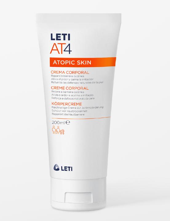 Produktbild Leti AT4 Atopic Skin Körpercreme bei Neurodermitis, 200 ml Creme (Körpercreme, 200 ml)