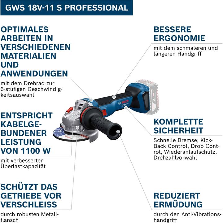 Produktbild Bosch Professional GWS 18V-11 (125 mm)