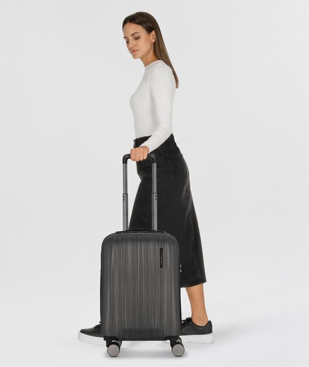 Actual product image Polestream Moonrock 4 Rollen Kabinentrolley 55 cm mit Dehnfalte (34 l)