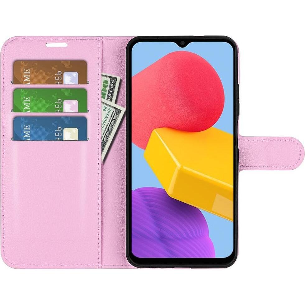 Thumbnail - Cover-Discount Galaxy M13 - Leder Etui Hülle rosa (Samsung Galaxy M13), Smartphone Hülle, Rosa