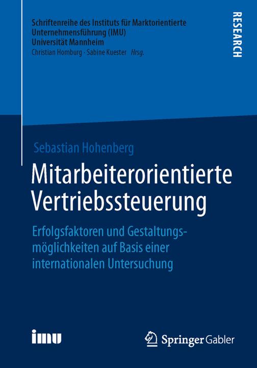 Energie-Label Mitarbeiterorientierte Vertriebssteuerung (Deutsch, Sebastian Hohenberg, 2015)