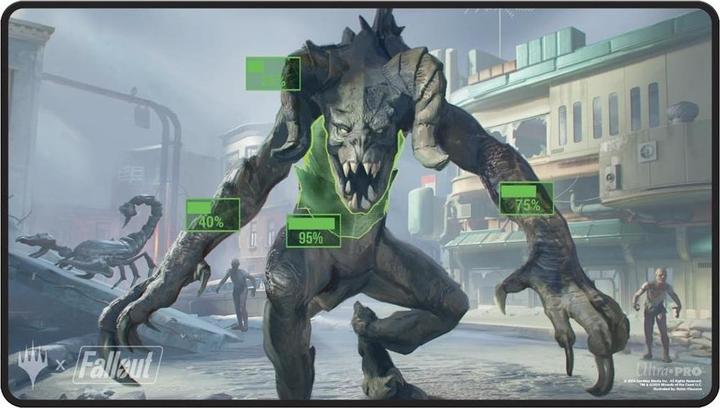 Ultra Pro UP - Fallout Black Stitched Playmat W for Magic: The Gathering