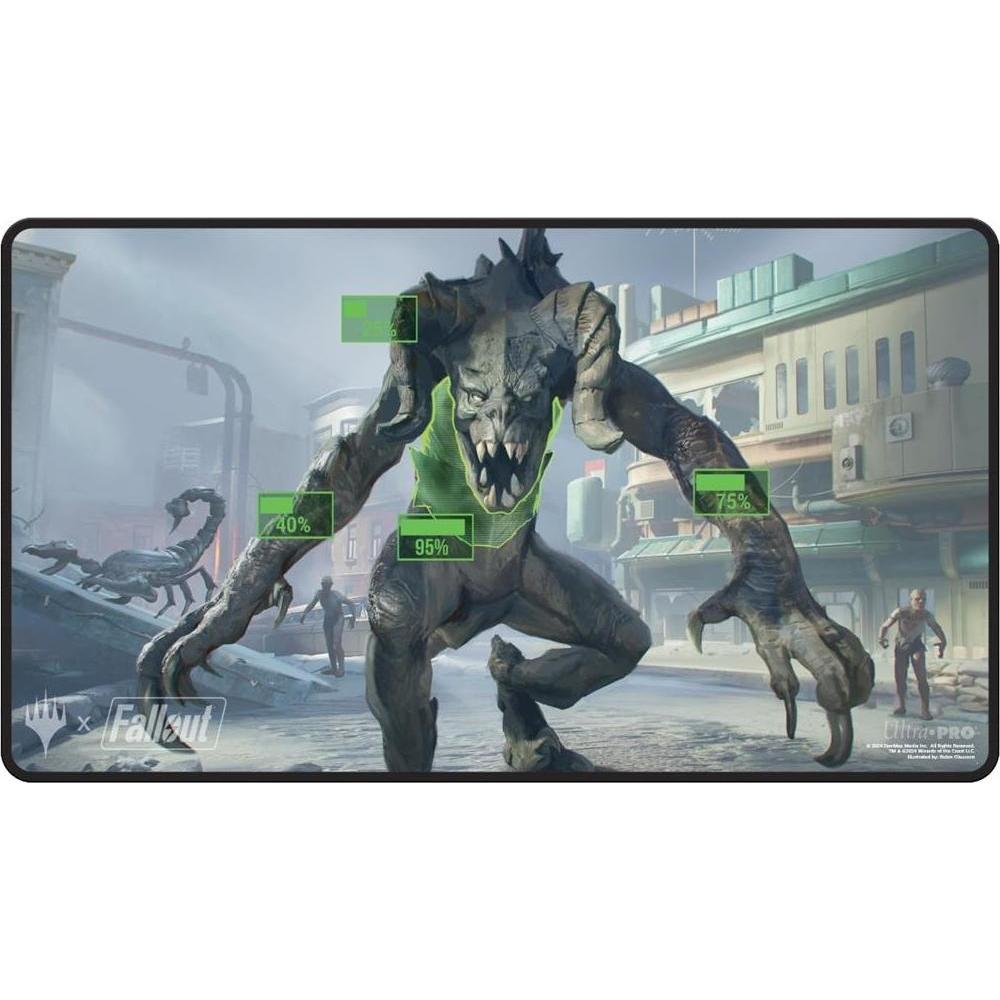 Ultra Pro UP - Fallout Black Stitched Playmat W for Magic: The Gathering