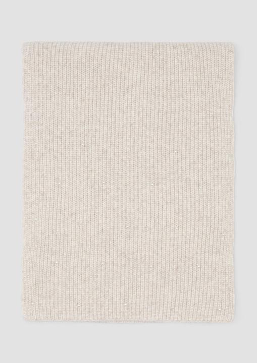 Actual product image S.Oliver Tuch Gestrickter Schal mit Schmuckperlen