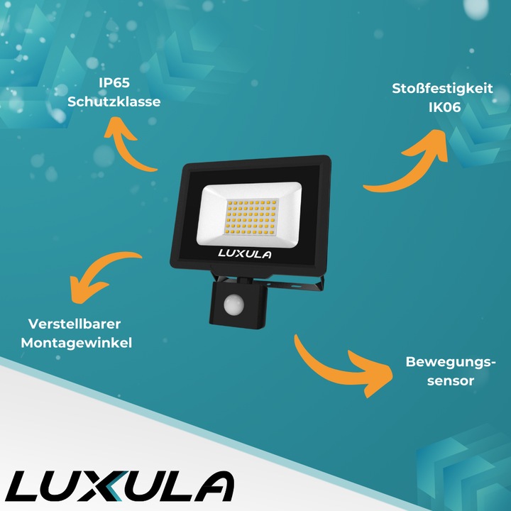 Image du produit Luxula Projecteur à LED (2000 lm, IP65)