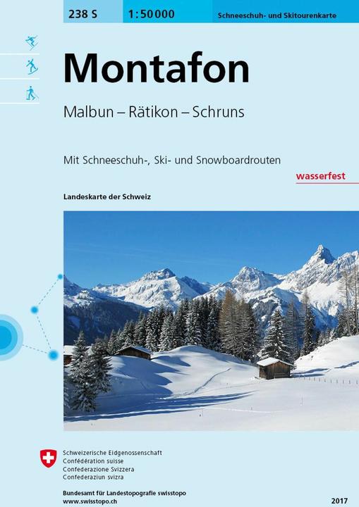 Produktbild Landkarte 238SKI Montafon 1:50'000