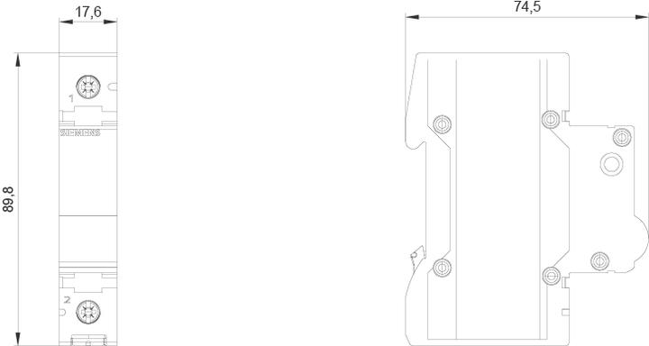 Produktbild Siemens Direct type phase-gray single pole