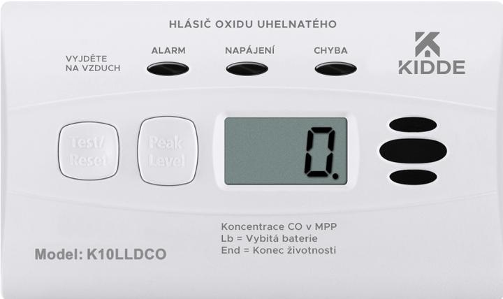 Actual product image Kidde K10LLDCO CO detector / moisture-resistant