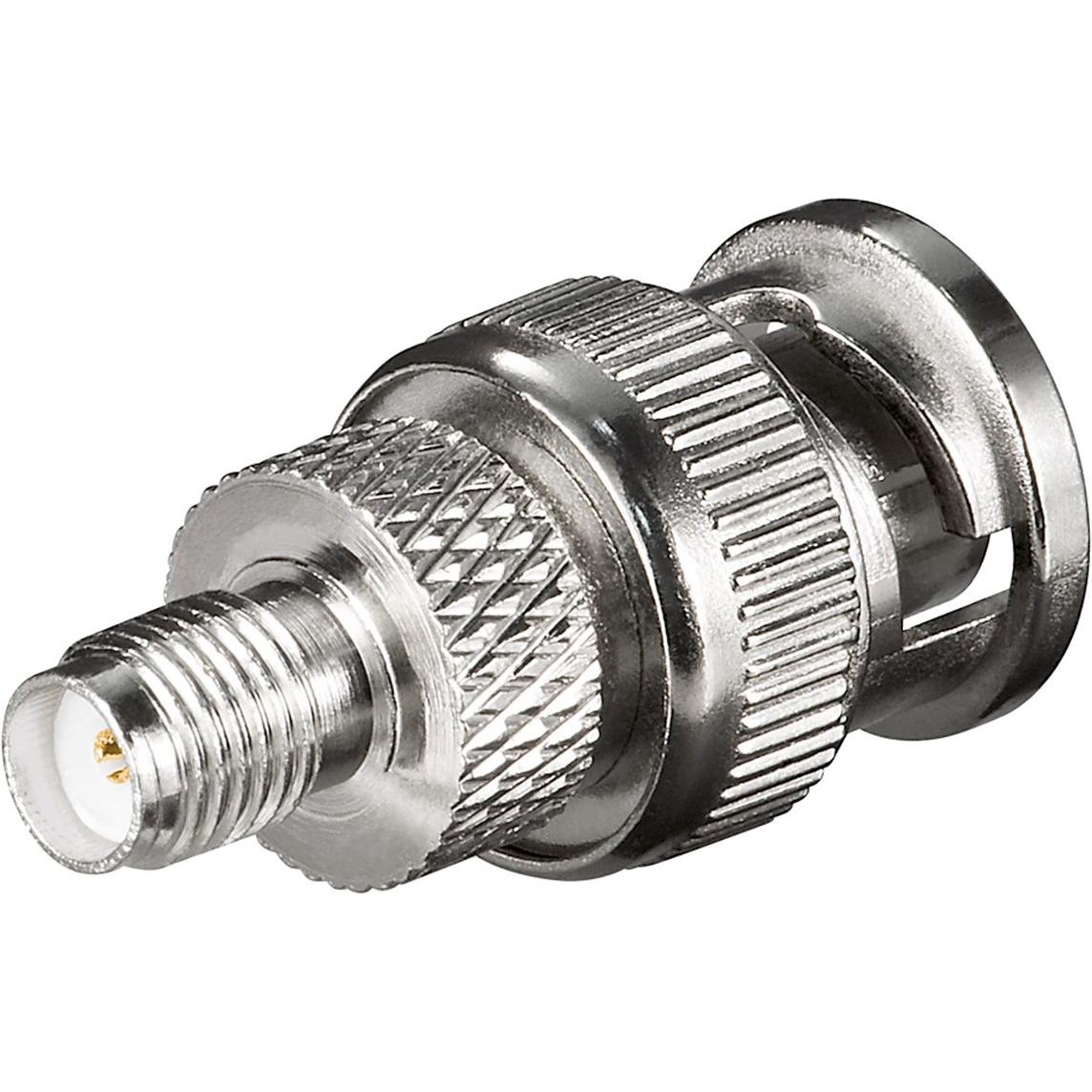 Thumbnail - 10x Goobay SMA-Buchse>BNC-Stecker-Gold Kontakte, Elektronikkabel + Stecker, Silber