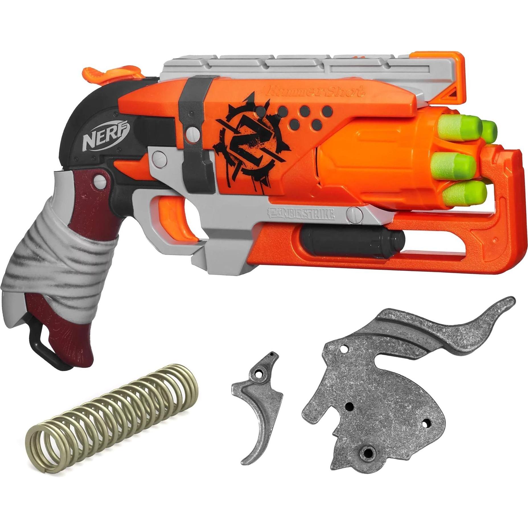 Nerf - Zombie Strike Hammershot inkl. Blasterparts - Gunmetal-Set