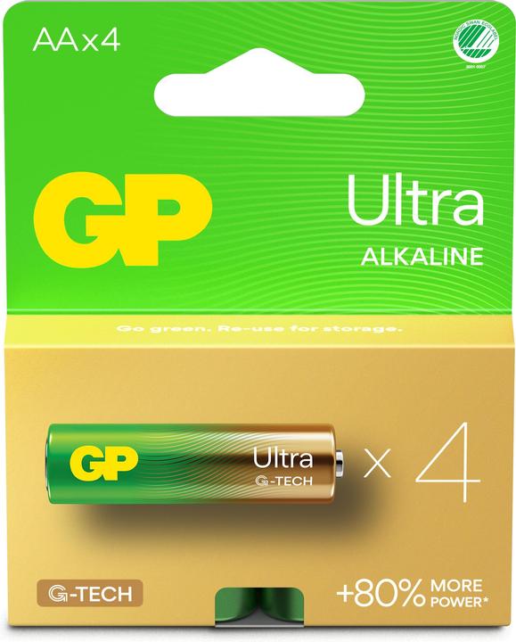 Produktbild GP Batteries GP 15AU-2U4 A21 LR6 / AA Ultra Battery (4 Stk., AA)