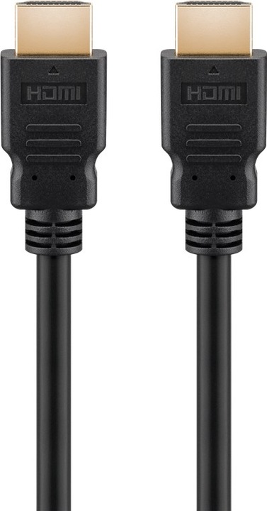 Productafbeelding Goobay Series 2.1 8K Ultra Hoge-Snelheid HDMI™ Kabel met Ethernet, Gecertificeerd, 1 m, Zwart (1 m, HDMI)