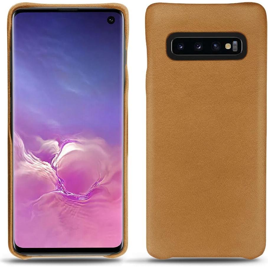 Noreve Lederschutzhülle (Samsung Galaxy S10), Smartphone Hülle, Braun