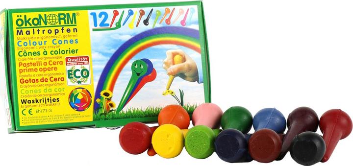 Immagine prodotto ÖkoNorm Maldrops (Arancia, Giallo, Verde, Blu, Rosa, Nero, Rosso, Marrone, 12 x)