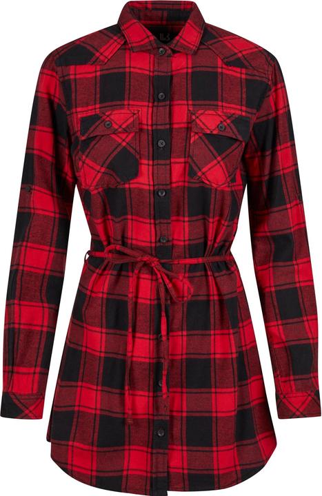 Actual product image Brandit Ladies Lucy long sleeve shirt size 4XL Colour red/black (4XL)