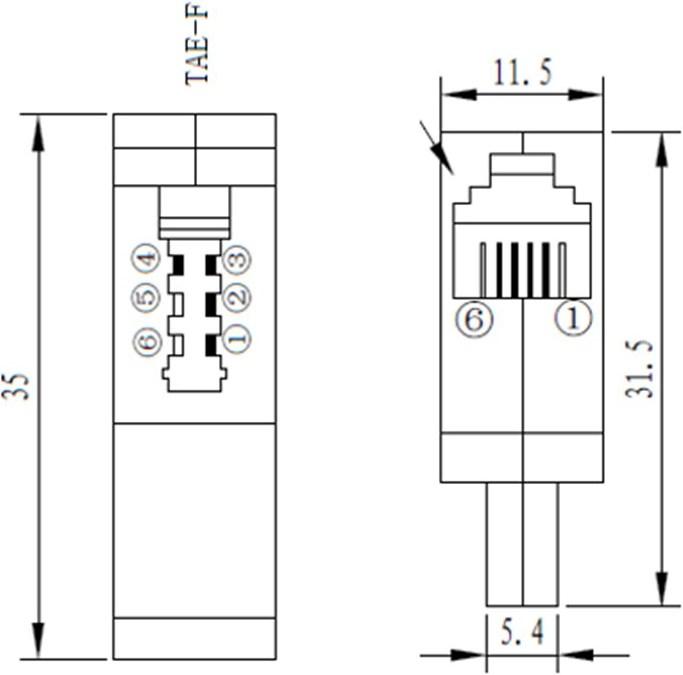 Image du produit Secomp Adaptateur TAE F 4 pôles