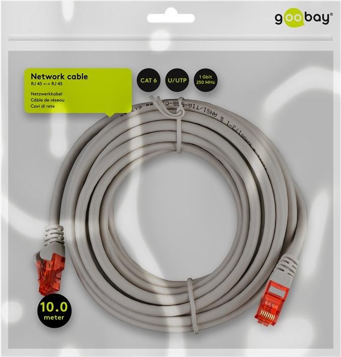 Produktbild Goobay Patch-Kabel (U/UTP, CAT6, 10 m)