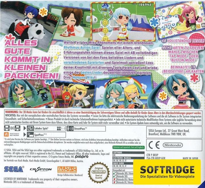 Actual product image Sega Hatsune Miku: Project Mirai DX (3DS, EN)