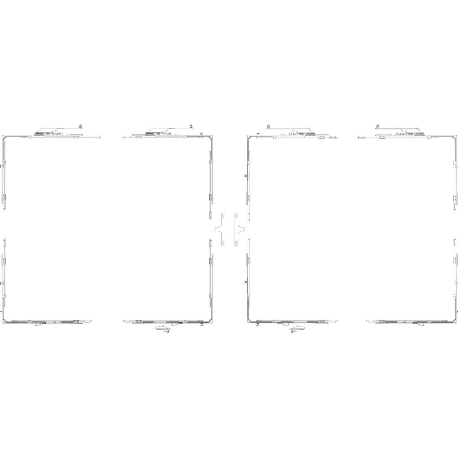 Thumbnail - GU, Türbeschlag + Scharnier, 966 PSK mZ Grundkarton Schere, Versatz 13 mm, links, Schema C