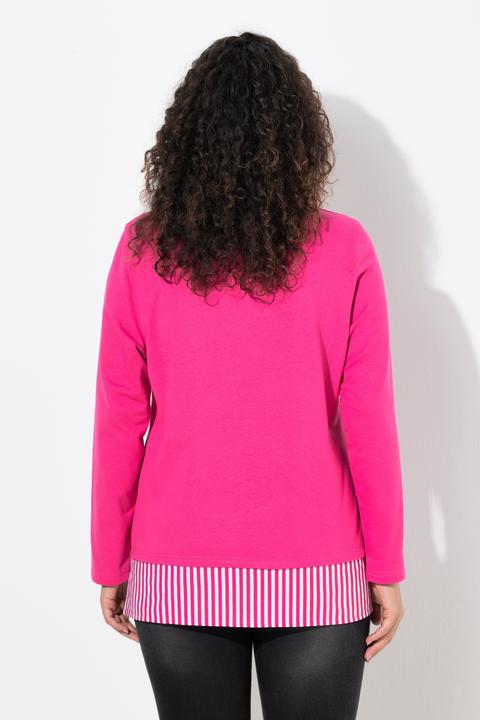 Produktbild Ulla Popken Sweater, Blusensaum, Rundhals, Langarm (62)