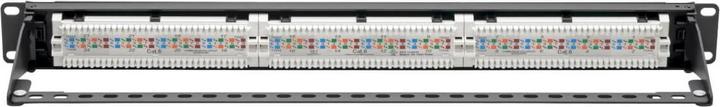 Image du produit Eaton Cat6 24-Port Patch Panel PoE+ Compliant 110/Crown 568A/B RJ45 Ethernet 1U Rack-Mount
