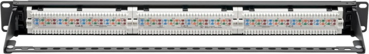 Produktbild Eaton Cat6 24-Port Patch Panel PoE+ Compliant 110/Krone 568A/B RJ45 Ethernet 1U Rack-Mount