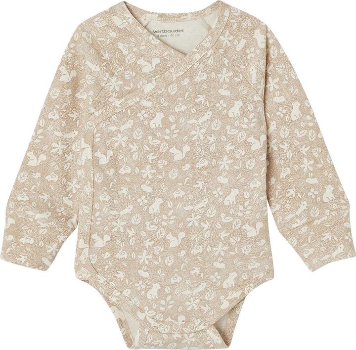 Produktbild Vertbaudet Bio-Kollektion: 3er-Pack mitwachsende Baby Wickelbodys mit langen Ärmeln (74)