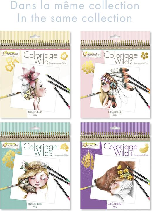Produktbild My Mandarine Malbuch Coloriage Wild