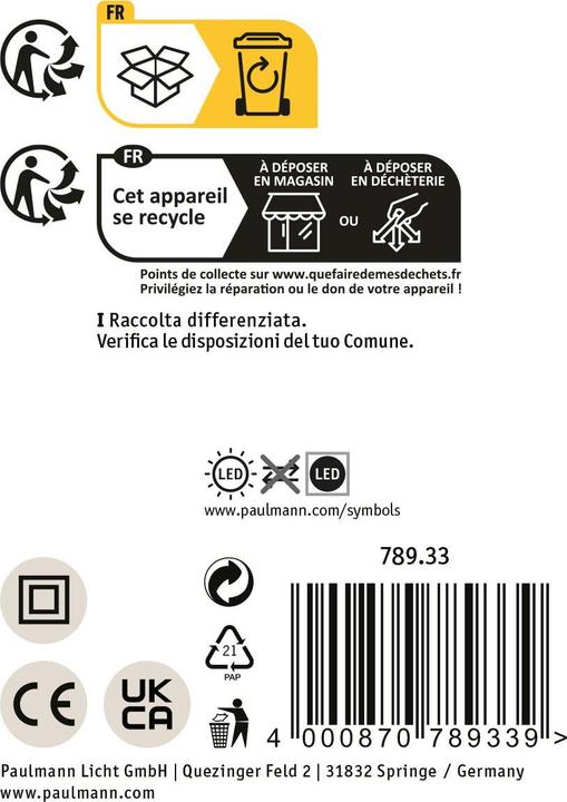 Image du produit Paulmann Miroir de courtoisie Jora