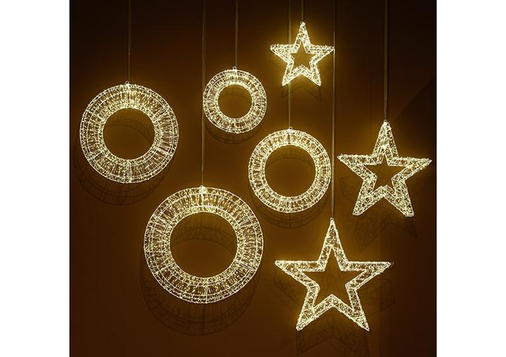 Produktbild G. Wurm Lichterkranz 1800er LED warmweiss mit Timer 6/18, IP44 Adapter aus Kunststoff weiss Ø58cm (0.58 m)