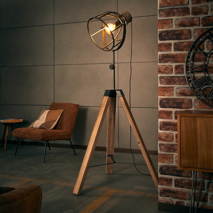 Produktbild Brilliant Matrix Wood E27 STA-STATIV 180mm Standleuchte, dreibeinig (E27)