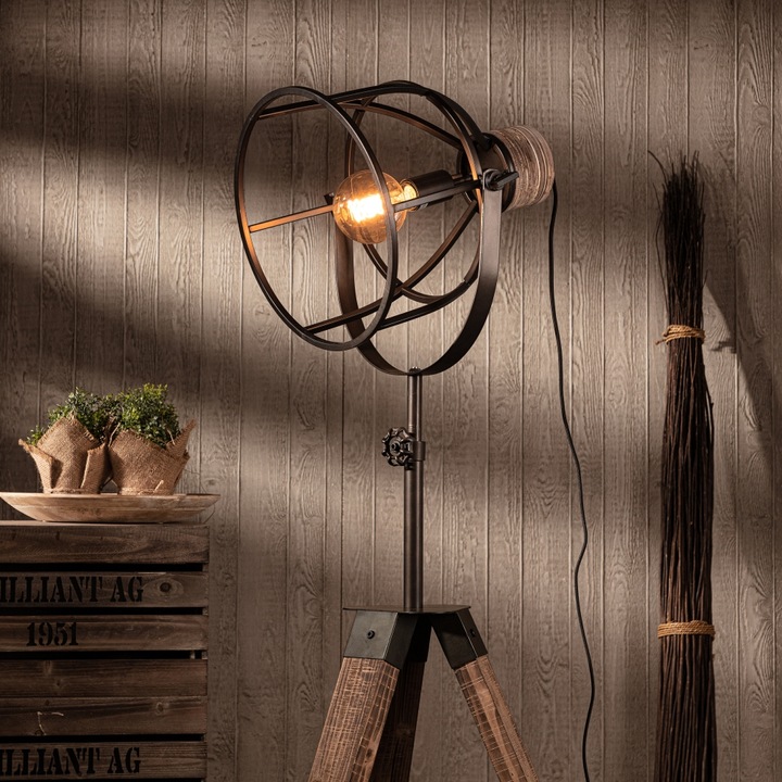 Produktbild Brilliant Matrix Wood E27 STA-STATIV 180mm Standleuchte, dreibeinig (E27)