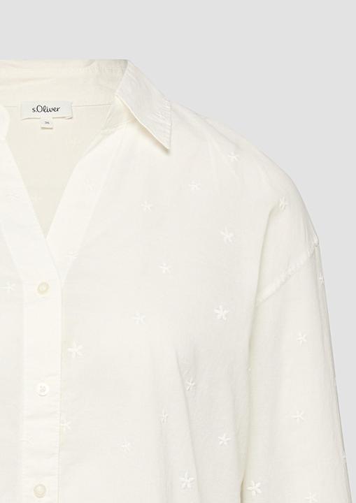 Immagine prodotto s.Oliver Bluse Bestickte Baumwollbluse mit Turn-up (44)