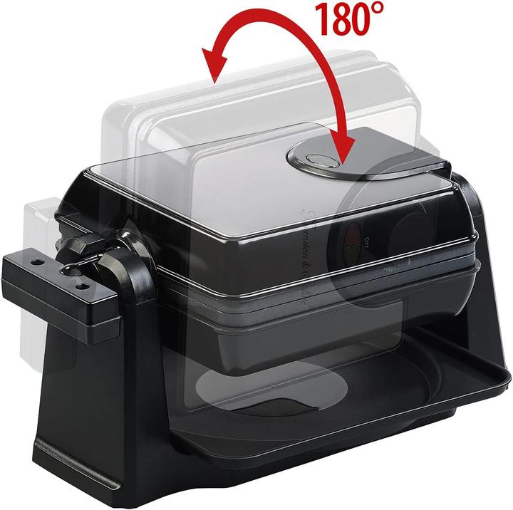 Actual product image Rosenstein & Söhne Rotating Waffle Iron for Square Belgian Waffles