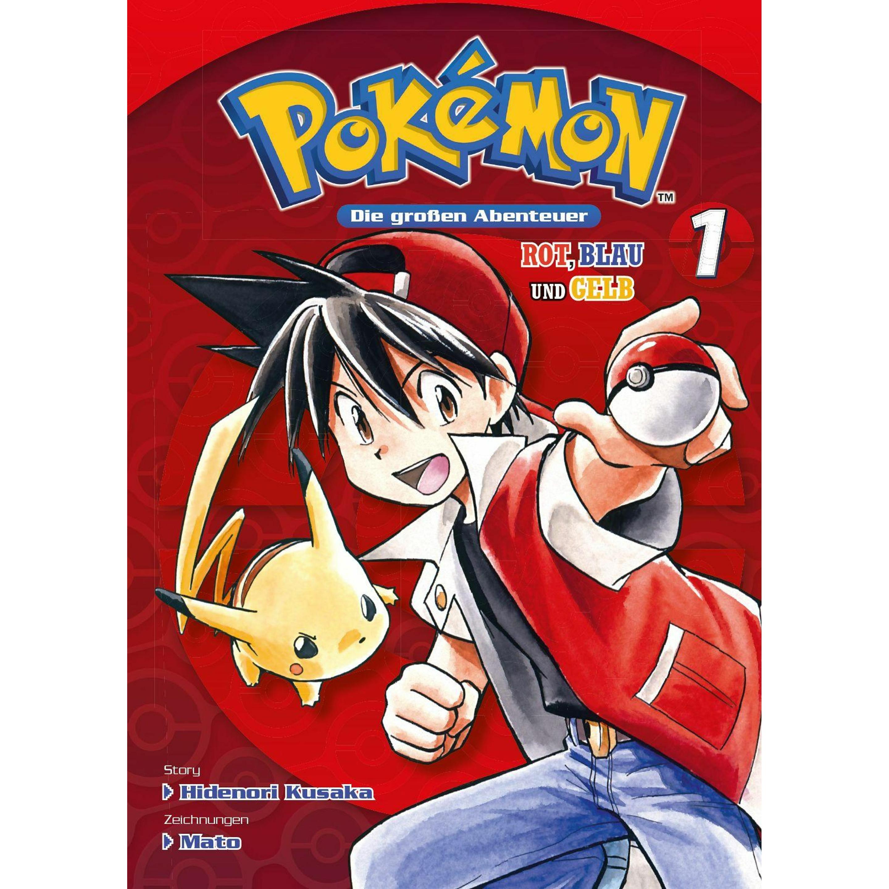 Pokémon - Die grossen Abenteuer: Rot, Blau und Gelb 01, Narrativa di Gyo Araiwa, Kusaka Hidenori, Mato