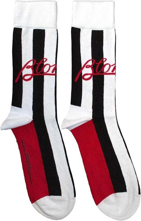 Actual product image Blondie Unisex Adult Parallel Lines Socks (40.5 - 45.5)