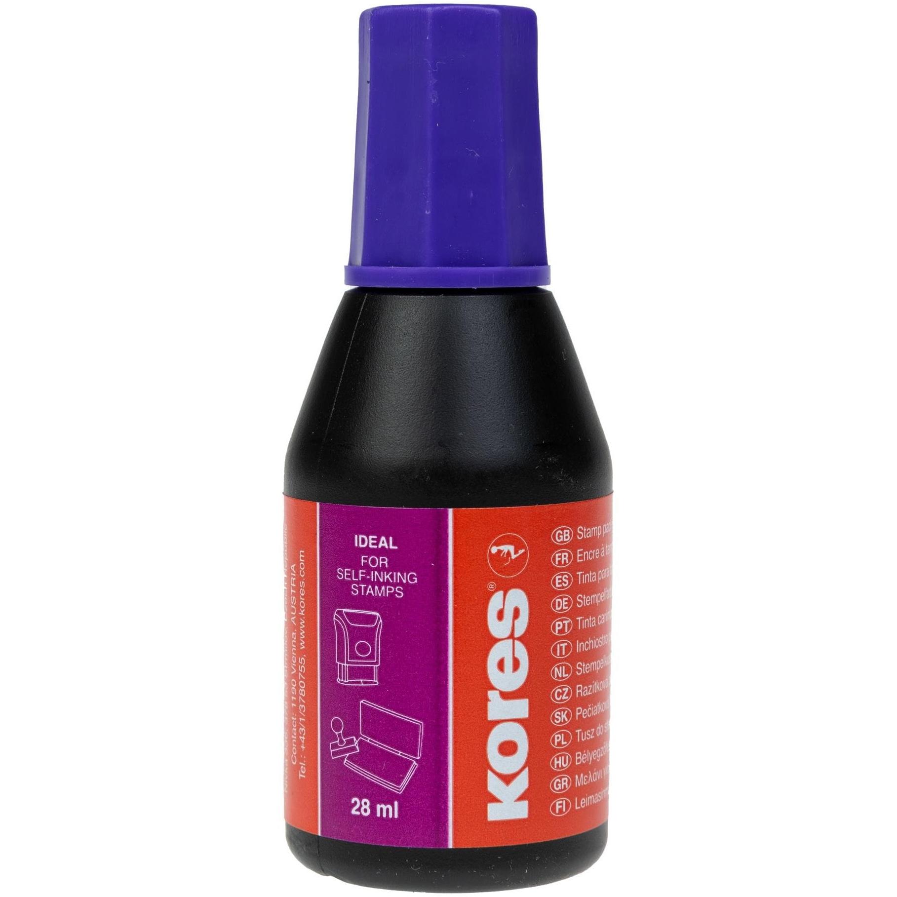 Kores, Stempel, Stempelfarbe violett