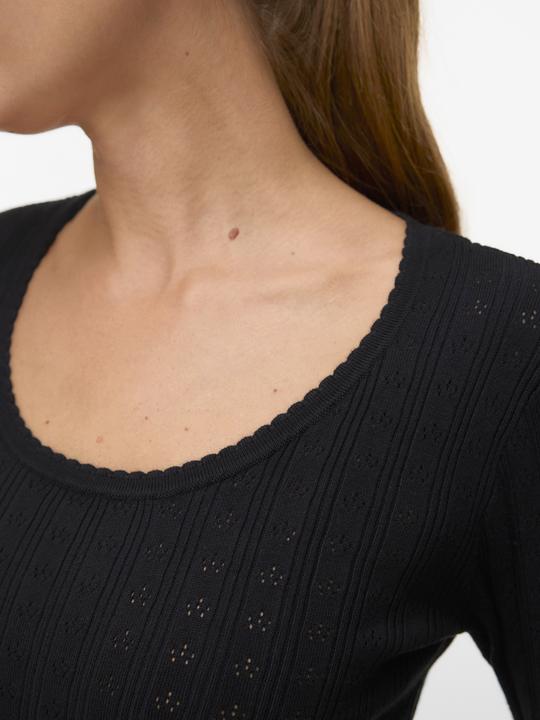 Produktbild Vero Moda Vmwillow Pointelle Langarm Pullover mit U-Ausschnitt (L)