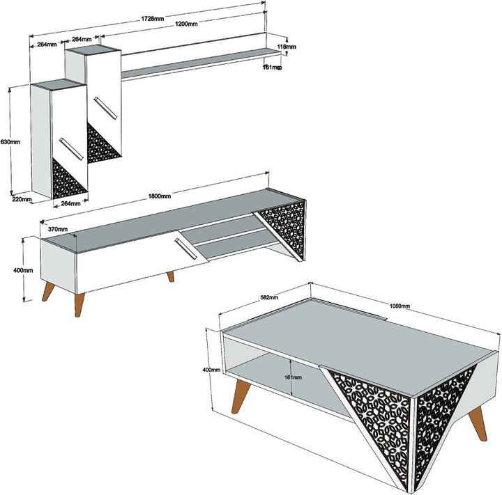 Immagine prodotto Hanah Home Hailey (180 x 37 x 40 cm)
