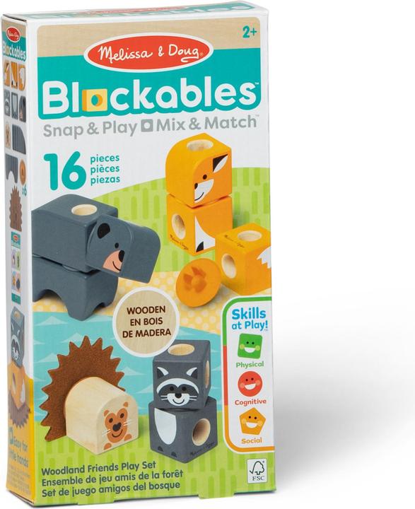 Actual product image Spin Master Blockables Woodland Creatures