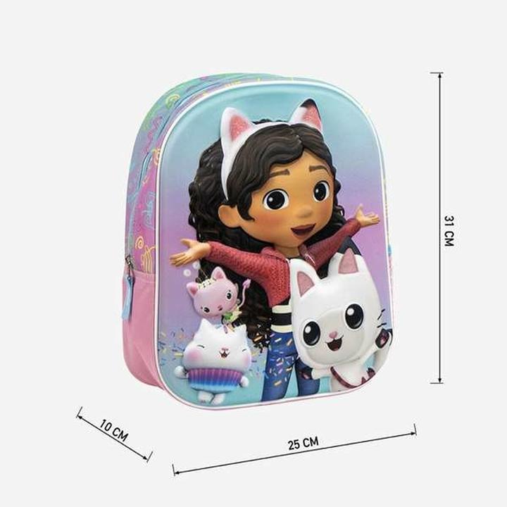 Image du produit Cerda Schulrucksack 3D Gabby's Dollhouse Rosa 25,0 x 31,0 x 10,0 cm