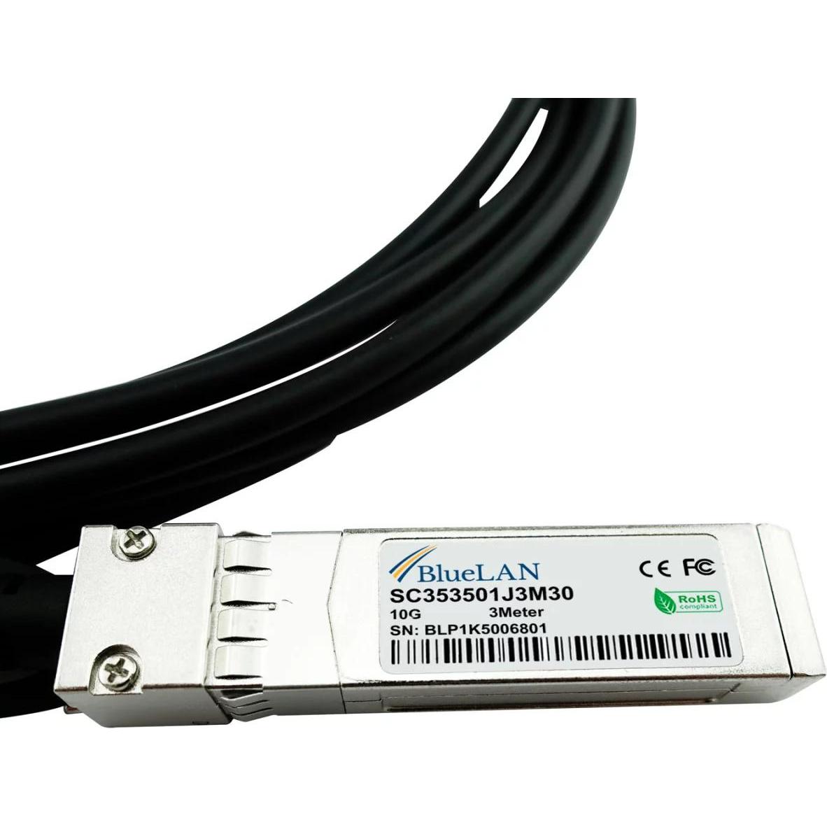 Thumbnail - BlueLAN Level One 55114407101 kompatibles DAC SFP+ SC353501J2M30, Transceiver, Schwarz