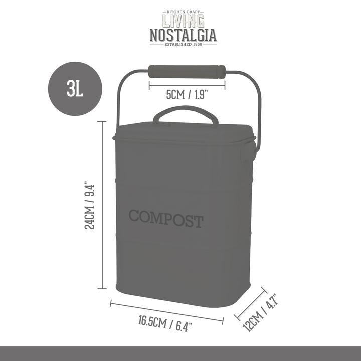 Produktbild Living Nostalgia Komposteimer (3 l)