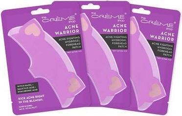 Actual product image The Creme Shop The Crème Shop Acne Warrior Hydrogel Forehead Patch with Witch Hazel, Salicylic Acid, and Hyaluronic
