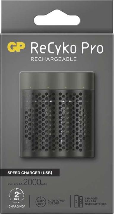 Produktbild GP Batteries B53455 battery charger USB (1 Stk., AAA, AA, 2000 mAh, Ladegerät inkl. Akku)