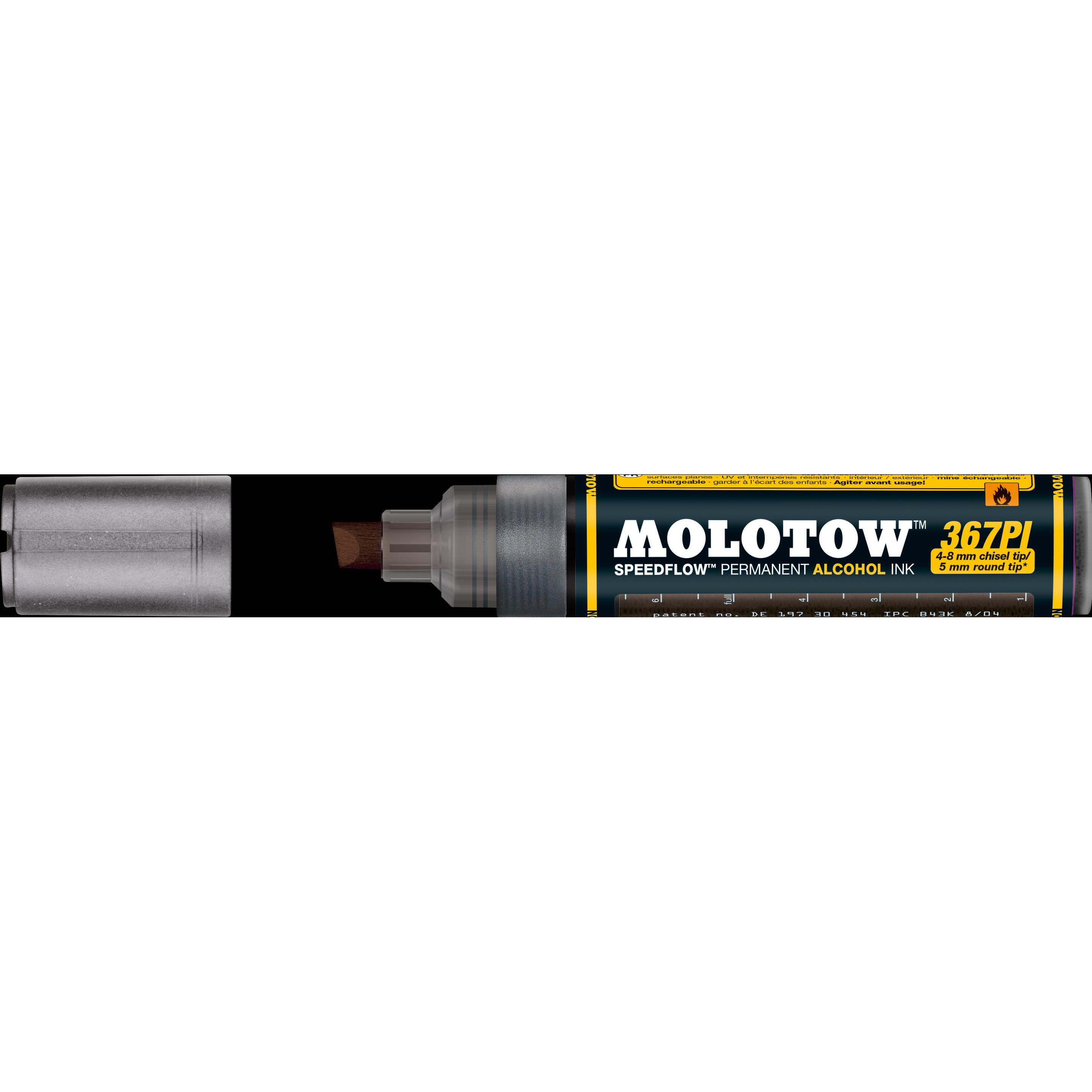 Molotow, Marker, Permanentmarker Masterpiece Speedflow nachfüllbar 367PI 4-8mm kupferschwarz (Kupferschwarz, 4 mm, 1 x)